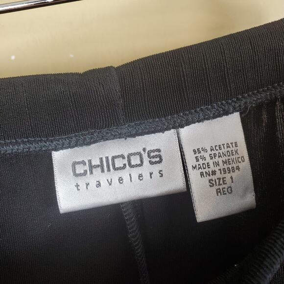 Chico's Traveler Micro Ribbed Pants Women's Size M - Picture 9 of 10